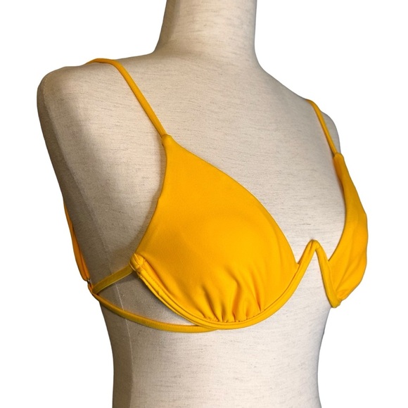 Gossip Yellow Underwire Bikini Top Size Medium (Tiny!) NWT #103123 - Picture 7 of 11